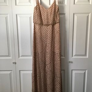 COPY - Adrianna Papell Art Deco Blouson Beaded Go…